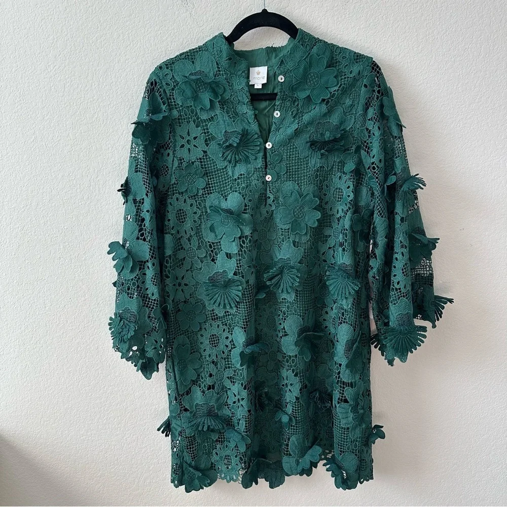 NWT J.MARIE The Seraphina Mini Dress in Green SZ S - Picture 3 of 11